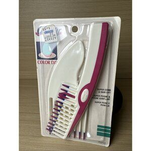 GOODY Super Comb Hair Lift Set 58122 1994 Vintage Pink White Set Retro